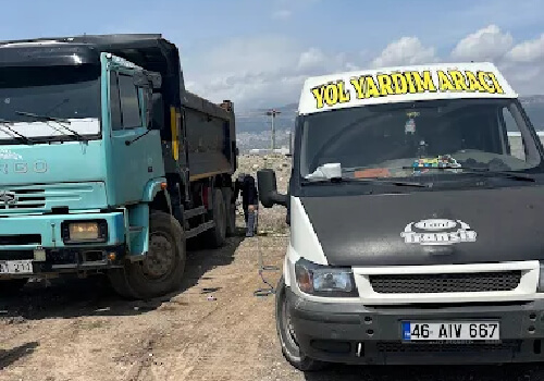 Büyük lastik tamiri ve değişimi